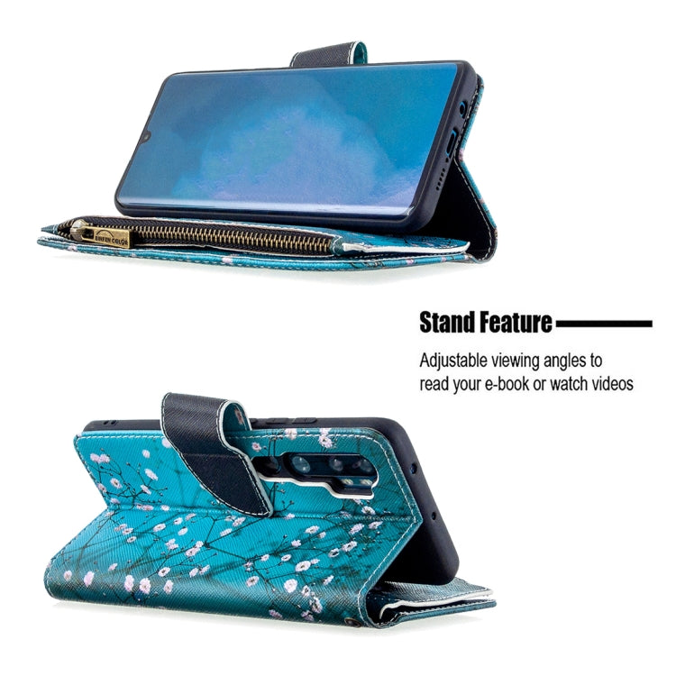 For Xiaomi Mi CC9 Pro / Note 10 Colored Drawing Pattern Zipper Horizontal Flip Leather Case with Holder & Card Slots & Wallet