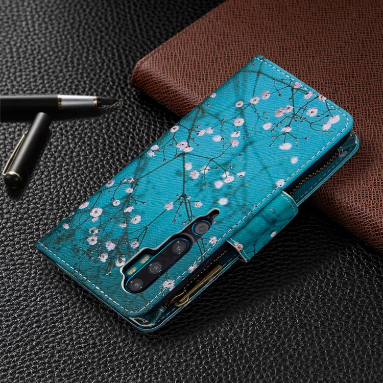 For Xiaomi Mi CC9 Pro / Note 10 Colored Drawing Pattern Zipper Horizontal Flip Leather Case with Holder & Card Slots & Wallet