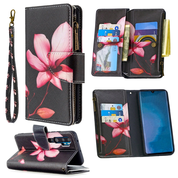 For Xiaomi Mi CC9 Pro / Note 10 Colored Drawing Pattern Zipper Horizontal Flip Leather Case with Holder & Card Slots & Wallet