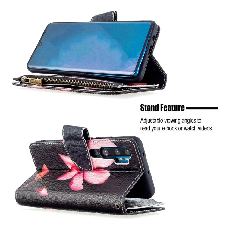 For Xiaomi Mi CC9 Pro / Note 10 Colored Drawing Pattern Zipper Horizontal Flip Leather Case with Holder & Card Slots & Wallet