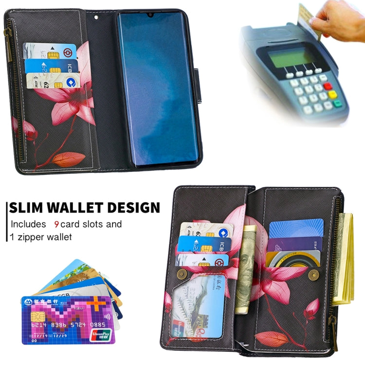 For Xiaomi Mi CC9 Pro / Note 10 Colored Drawing Pattern Zipper Horizontal Flip Leather Case with Holder & Card Slots & Wallet