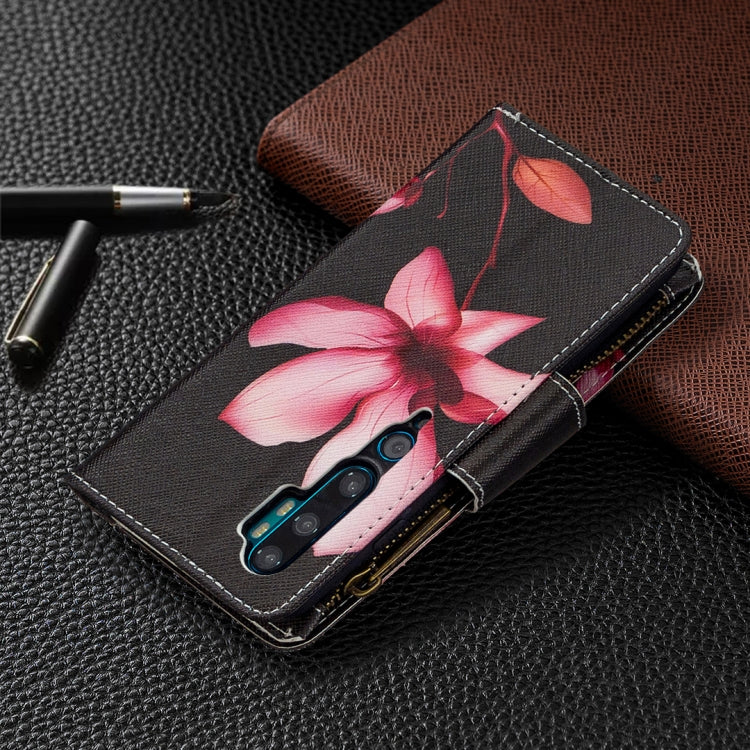 For Xiaomi Mi CC9 Pro / Note 10 Colored Drawing Pattern Zipper Horizontal Flip Leather Case with Holder & Card Slots & Wallet