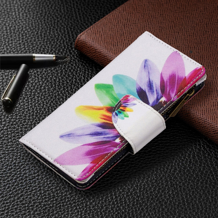 For Xiaomi Mi CC9 Pro / Note 10 Colored Drawing Pattern Zipper Horizontal Flip Leather Case with Holder & Card Slots & Wallet