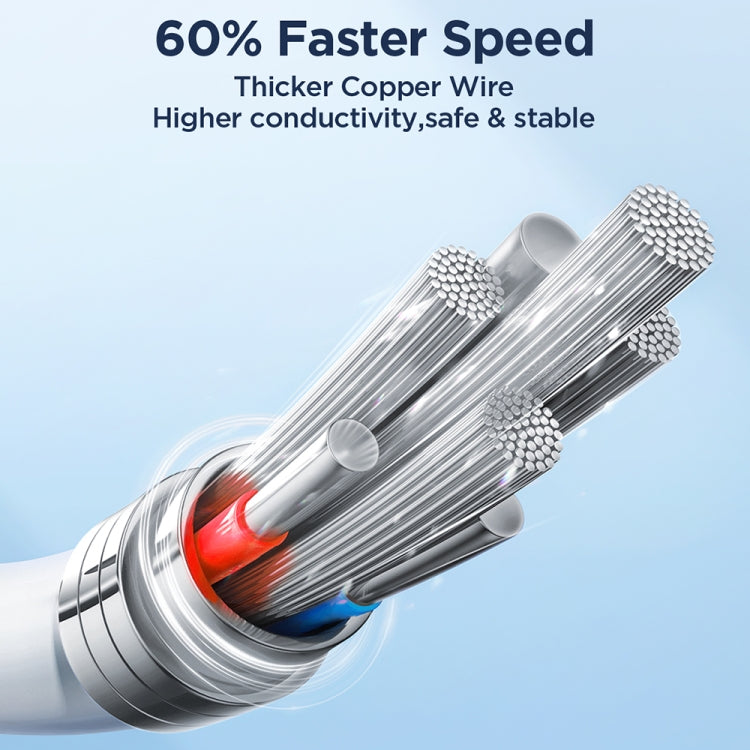 JOYROOM SA26-AC3 Flash Charge Series 3A USB to USB-C / Type-C Fast Charging Data Cable, Cable Length: