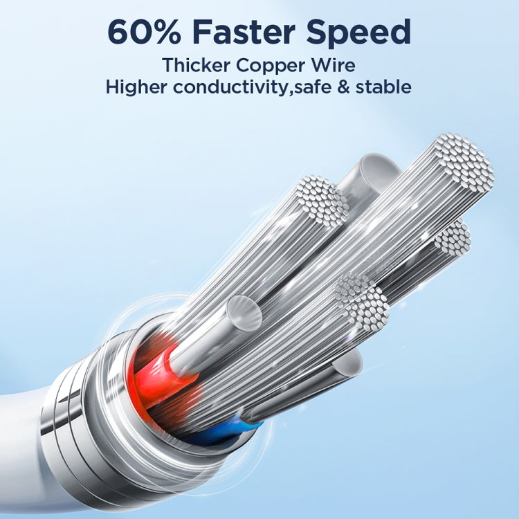 JOYROOM SA26-AM3 Flash Charge Series 3A USB to Micro USB Fast Charging Data Cable, Cable Length: