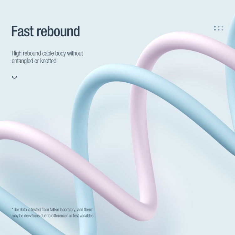 Nillkin 2.4A USB-C/Type-C to USB-C/Type-C Silicone Data Cable, Length: 1.2m