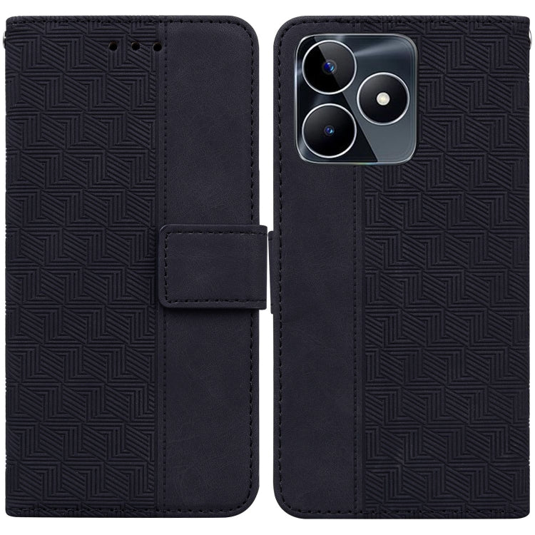 For Realme C53 / Narzo N53 Geometric Embossed Leather Phone Case
