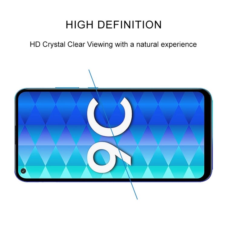 For Huawei Honor 9C 25 PCS Full Glue Full Screen Tempered Glass Film(Black)