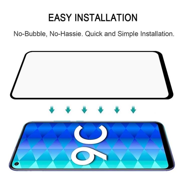 For Huawei Honor 9C 25 PCS Full Glue Full Screen Tempered Glass Film(Black)
