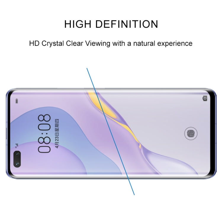 For Huawei Nova 7 Pro 25 PCS Full Glue Full Screen Tempered Glass Film(Black)