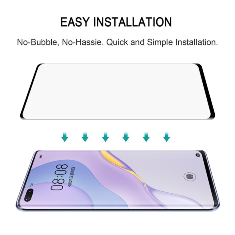 For Huawei Nova 7 Pro 25 PCS Full Glue Full Screen Tempered Glass Film(Black)