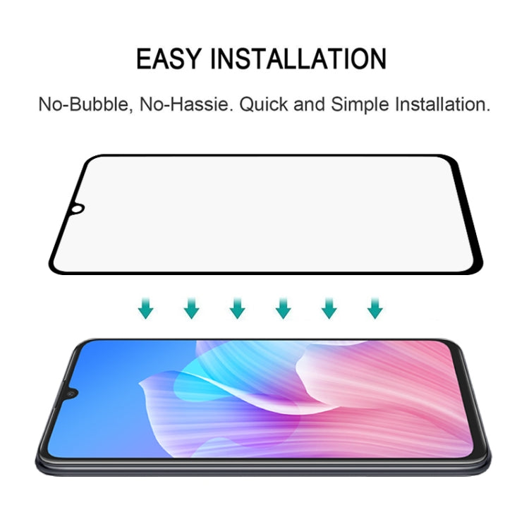 For Huawei Enjoy Z 5G 25 PCS Full Glue Full Screen Tempered Glass Film(Black)