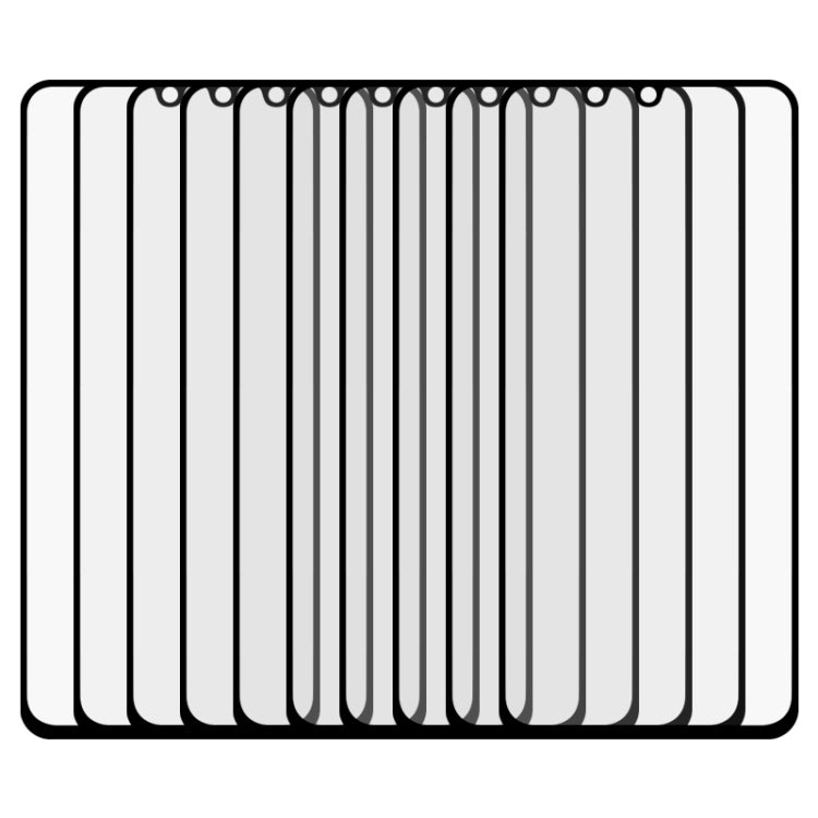 For Huawei Enjoy Z 5G 25 PCS Full Glue Full Screen Tempered Glass Film(Black)