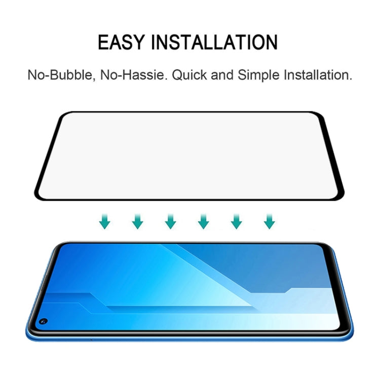 For Huawei Honor Play4 25 PCS Full Glue Full Screen Tempered Glass Film(Black)