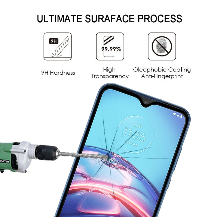 For Motorola Moto E (2020) 25 PCS Full Glue Full Screen Tempered Glass Film(Black)