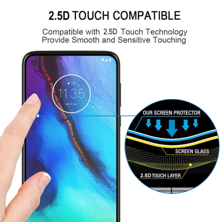 For Motorola Moto G Stylus 25 PCS Full Glue Full Screen Tempered Glass Film(Black)