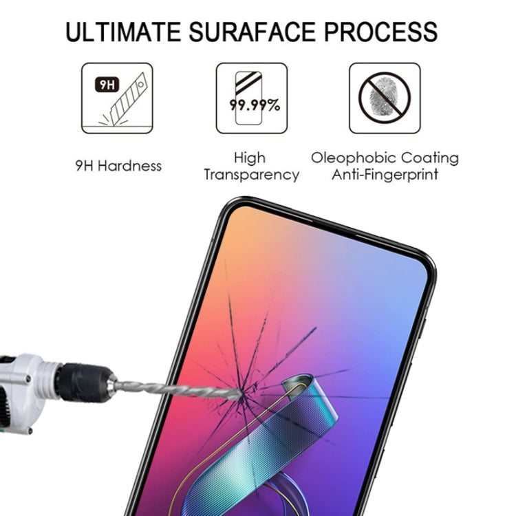 For ASUS Zenfone 6 ZS630KL 25 PCS Full Glue Full Screen Tempered Glass Film(Black)