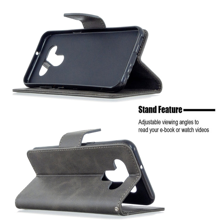 For LG K51 Retro Lambskin Texture Pure Color Horizontal Flip PU Leather Case with Holder & Card Slots & Wallet & Lanyard