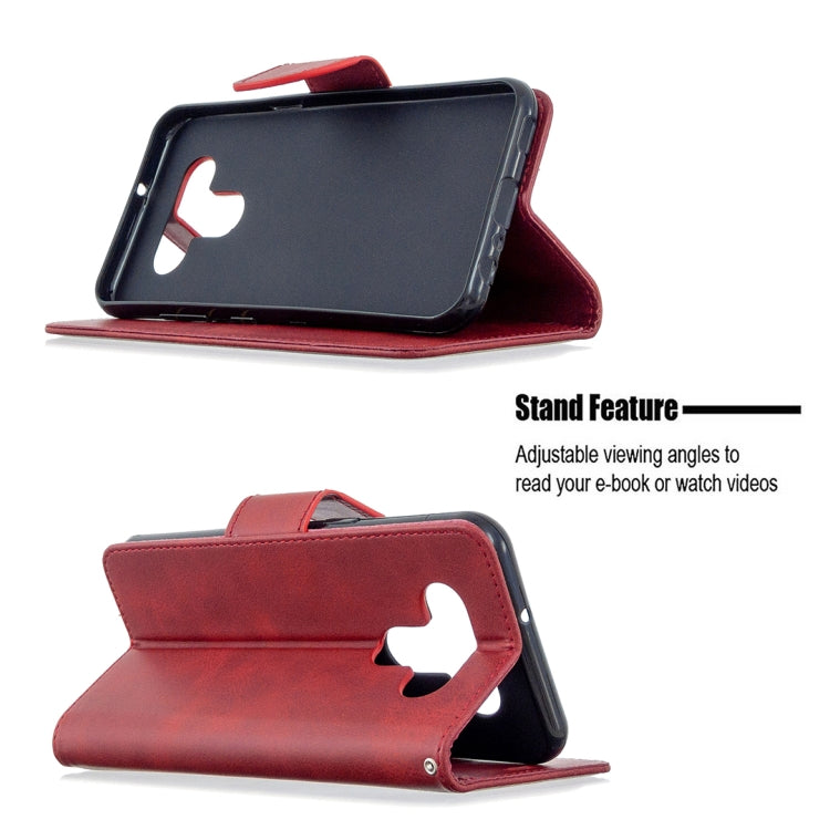 For LG K51 Retro Lambskin Texture Pure Color Horizontal Flip PU Leather Case with Holder & Card Slots & Wallet & Lanyard