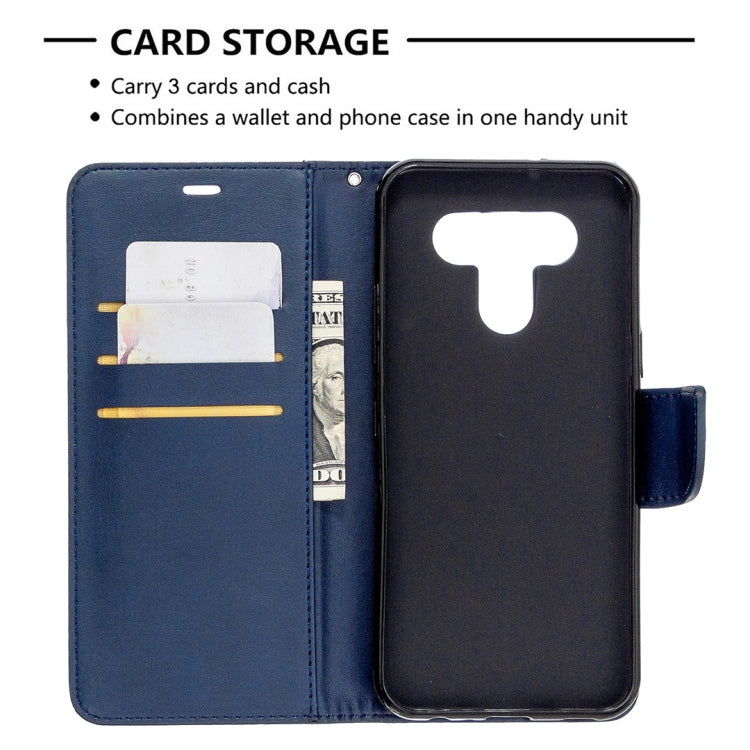 For LG K51 Retro Lambskin Texture Pure Color Horizontal Flip PU Leather Case with Holder & Card Slots & Wallet & Lanyard