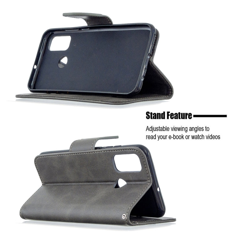 For Huawei P Smart (2020) Retro Lambskin Texture Pure Color Horizontal Flip PU Leather Case with Holder & Card Slots & Wallet & Lanyard