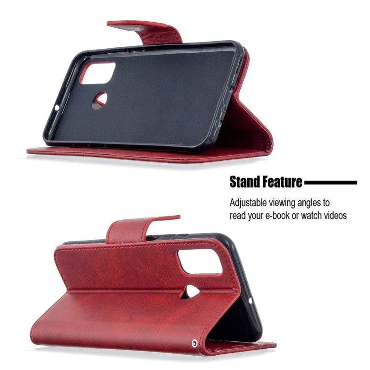 For Huawei P Smart (2020) Retro Lambskin Texture Pure Color Horizontal Flip PU Leather Case with Holder & Card Slots & Wallet & Lanyard