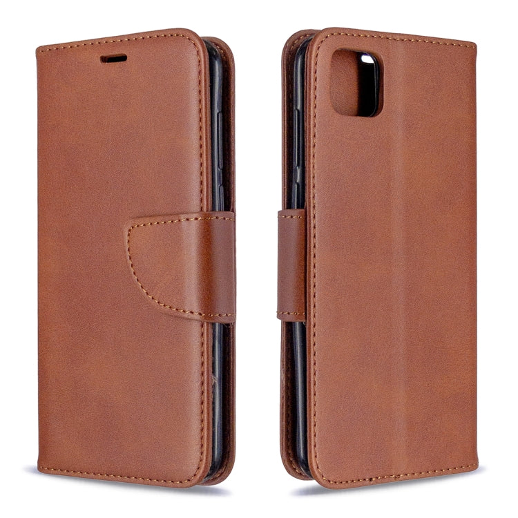 For Huawei Y5P / Honor 9S Retro Lambskin Texture Pure Color Horizontal Flip PU Leather Case with Holder & Card Slots & Wallet & Lanyard