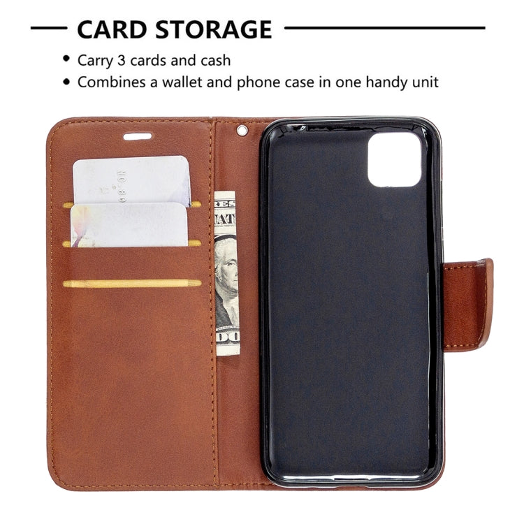 For Huawei Y5P / Honor 9S Retro Lambskin Texture Pure Color Horizontal Flip PU Leather Case with Holder & Card Slots & Wallet & Lanyard