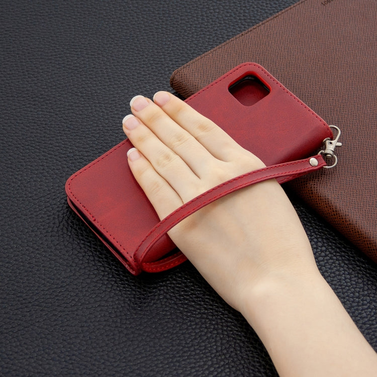 For Huawei Y5P / Honor 9S Retro Lambskin Texture Pure Color Horizontal Flip PU Leather Case with Holder & Card Slots & Wallet & Lanyard