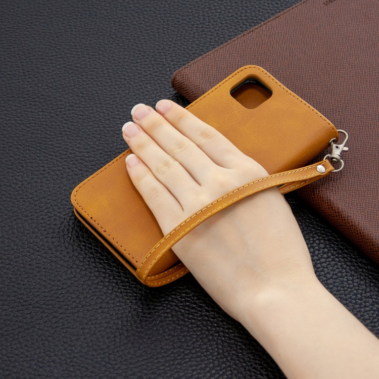 For Huawei Y5P / Honor 9S Retro Lambskin Texture Pure Color Horizontal Flip PU Leather Case with Holder & Card Slots & Wallet & Lanyard