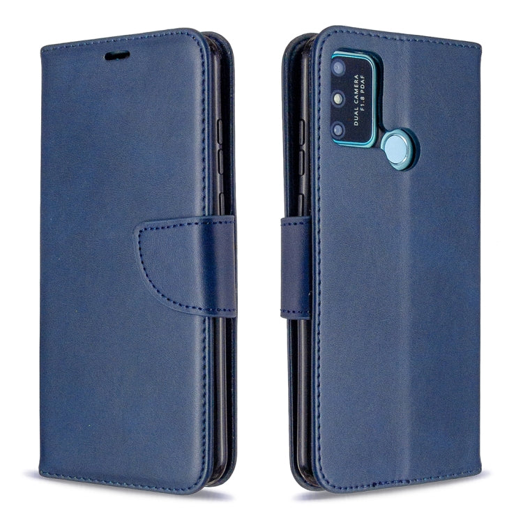 For Huawei Honor 9A Retro Lambskin Texture Pure Color Horizontal Flip PU Leather Case with Holder & Card Slots & Wallet & Lanyard