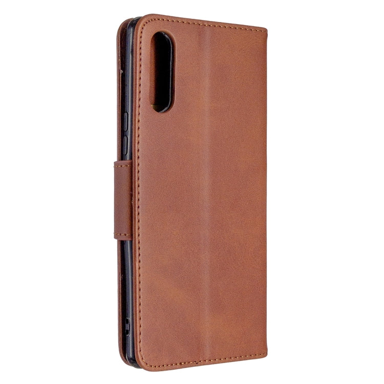 For Sony Xperia L4 Retro Lambskin Texture Pure Color Horizontal Flip PU Leather Case with Holder & Card Slots & Wallet & Lanyard