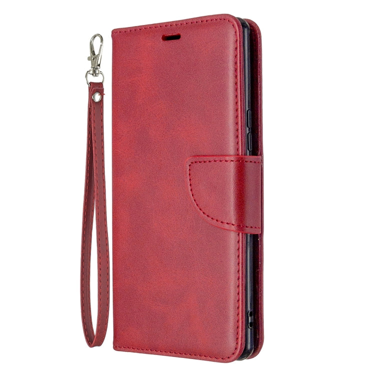 For Sony Xperia L4 Retro Lambskin Texture Pure Color Horizontal Flip PU Leather Case with Holder & Card Slots & Wallet & Lanyard