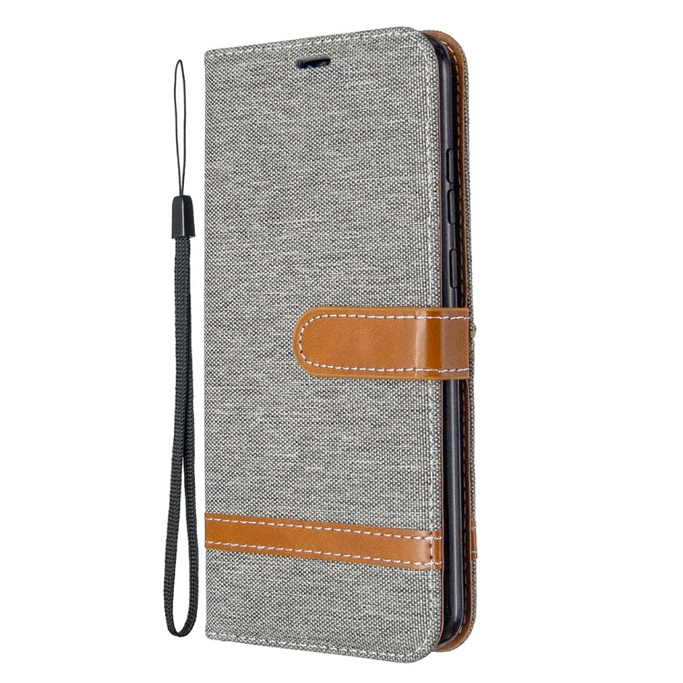 For Huawei Honor 9A Color Matching Denim Texture Horizontal Flip Leather Case with Holder & Card Slots & Wallet & Lanyard