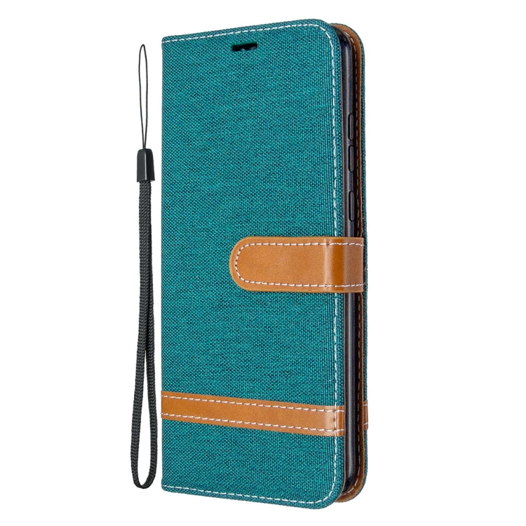 For Huawei Honor 9A Color Matching Denim Texture Horizontal Flip Leather Case with Holder & Card Slots & Wallet & Lanyard