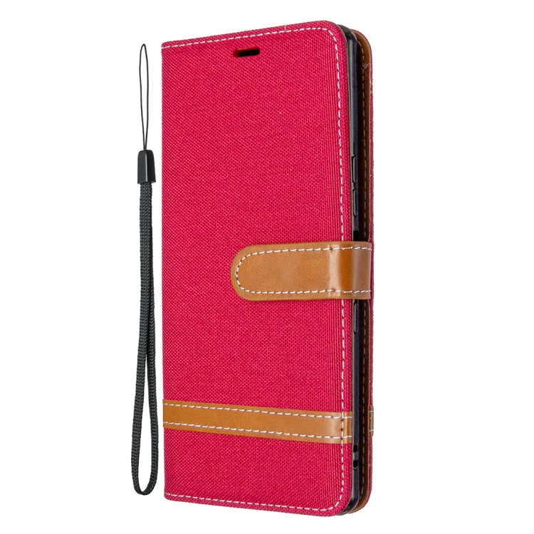 For Sony Xperia L4 Color Matching Denim Texture Horizontal Flip Leather Case with Holder & Card Slots & Wallet & Lanyard