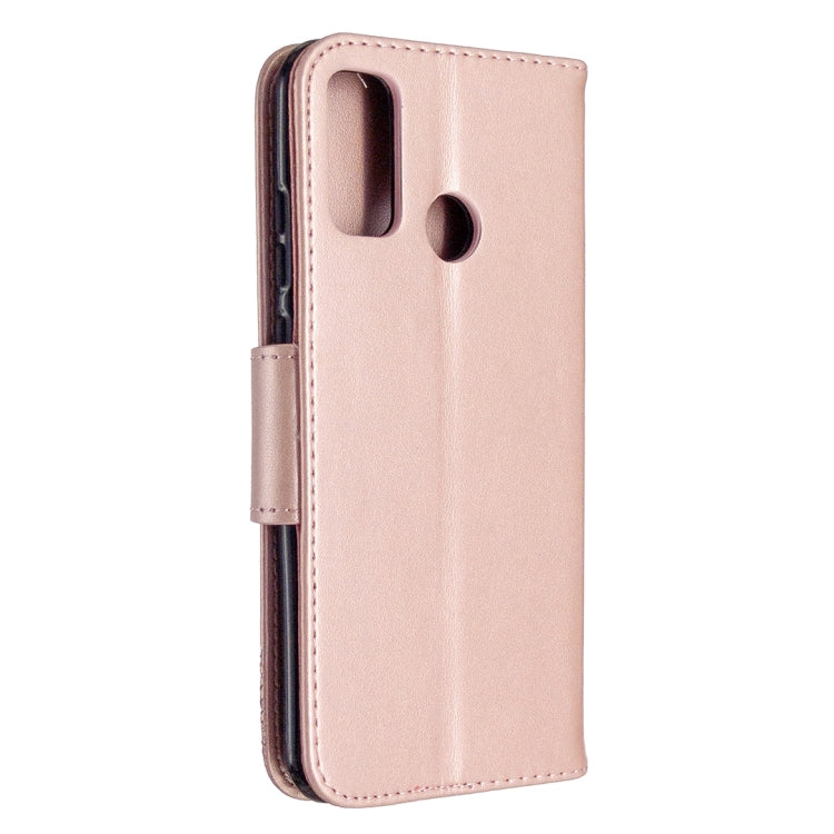 For Huawei P Smart (2020) Two Butterflies Embossing Pattern Horizontal Flip Leather Case with Holder & Card Slot & Wallet & Lanyard
