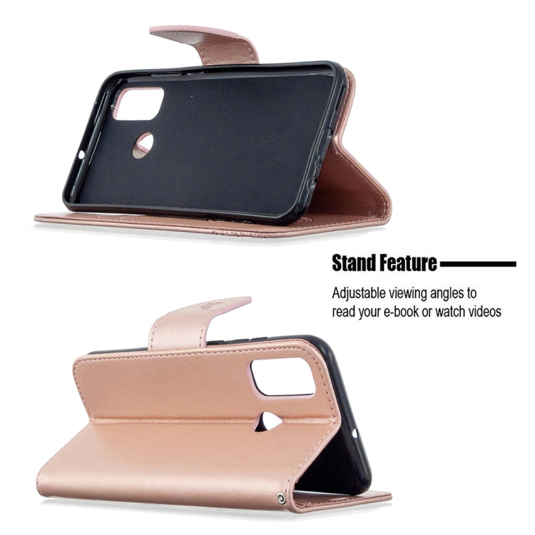 For Huawei P Smart (2020) Two Butterflies Embossing Pattern Horizontal Flip Leather Case with Holder & Card Slot & Wallet & Lanyard