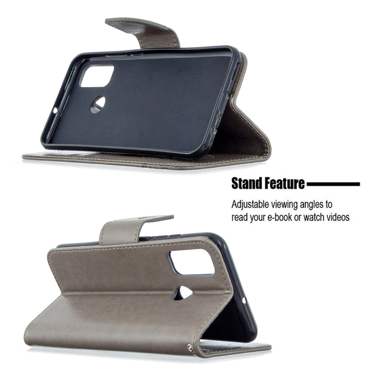 For Huawei P Smart (2020) Two Butterflies Embossing Pattern Horizontal Flip Leather Case with Holder & Card Slot & Wallet & Lanyard