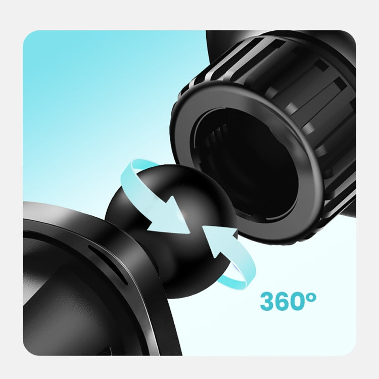 FLOVEME YXF222951 Square Air Outlet Magnetic Car Holder(Black)