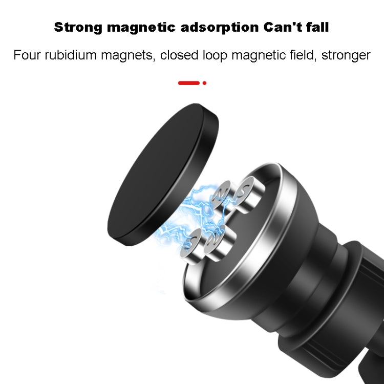 FLOVEME YXF223667 Air Outlet CD Port Magnetic Car Phone Holder(Black)