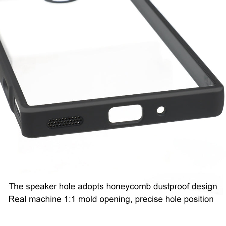 For ZTE nubia Red Magic 8 Pro/8 Pro+/8S Pro Frosted TPU + Transparent PC Phone Case(Black)