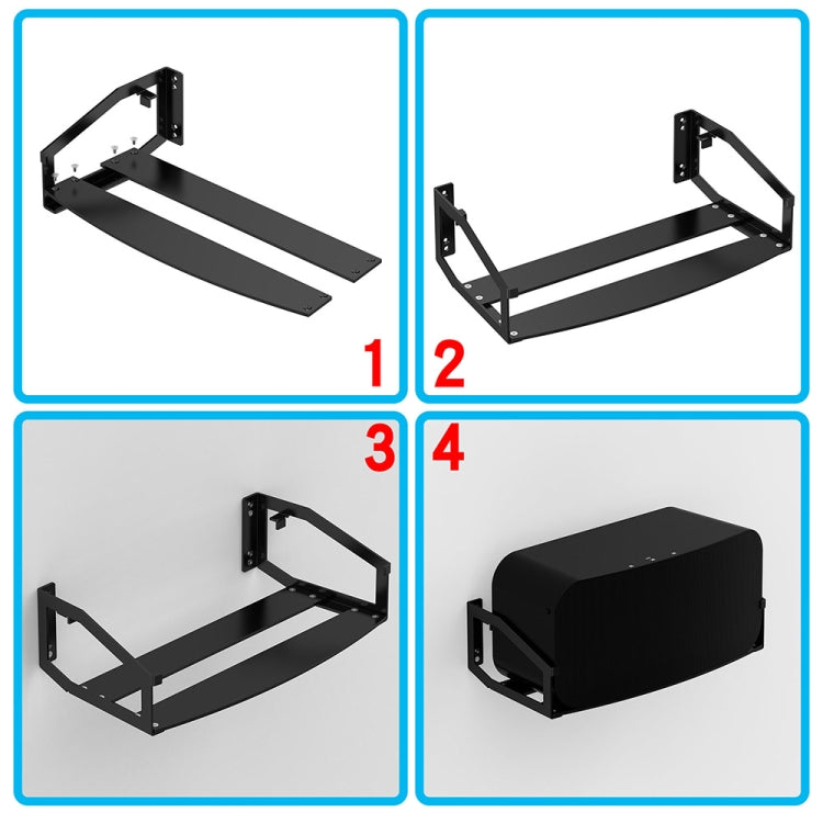 For Sonos Five Smart Speaker Wall-mounted Metal Bracket Hanger