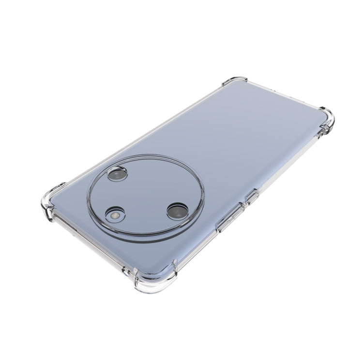 For Honor X50 Shockproof Non-slip Thickening TPU Phone Case(Transparent)