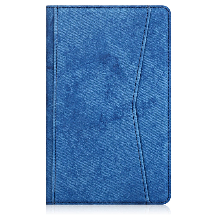 For Huawei MatePad T8 Marble Cloth Texture Horizontal Flip Leather Case with Card Slot & Holder
