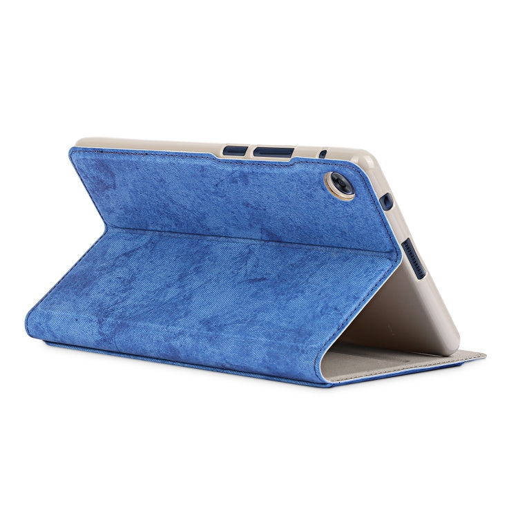 For Huawei MatePad T8 Marble Cloth Texture Horizontal Flip Leather Case with Card Slot & Holder