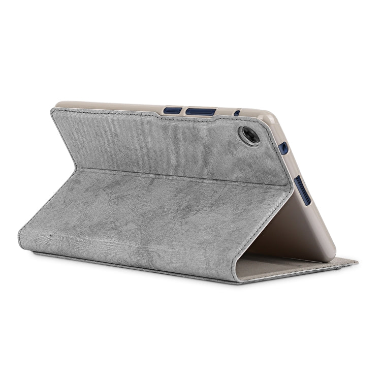 For Huawei MatePad T8 Marble Cloth Texture Horizontal Flip Leather Case with Card Slot & Holder