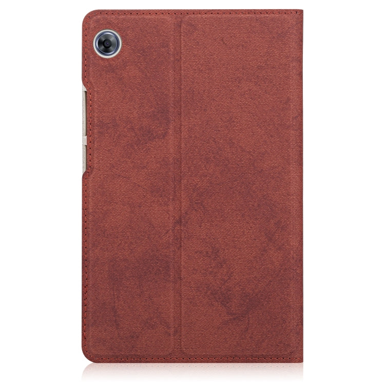 For Huawei MatePad T8 Marble Cloth Texture Horizontal Flip Leather Case with Card Slot & Holder