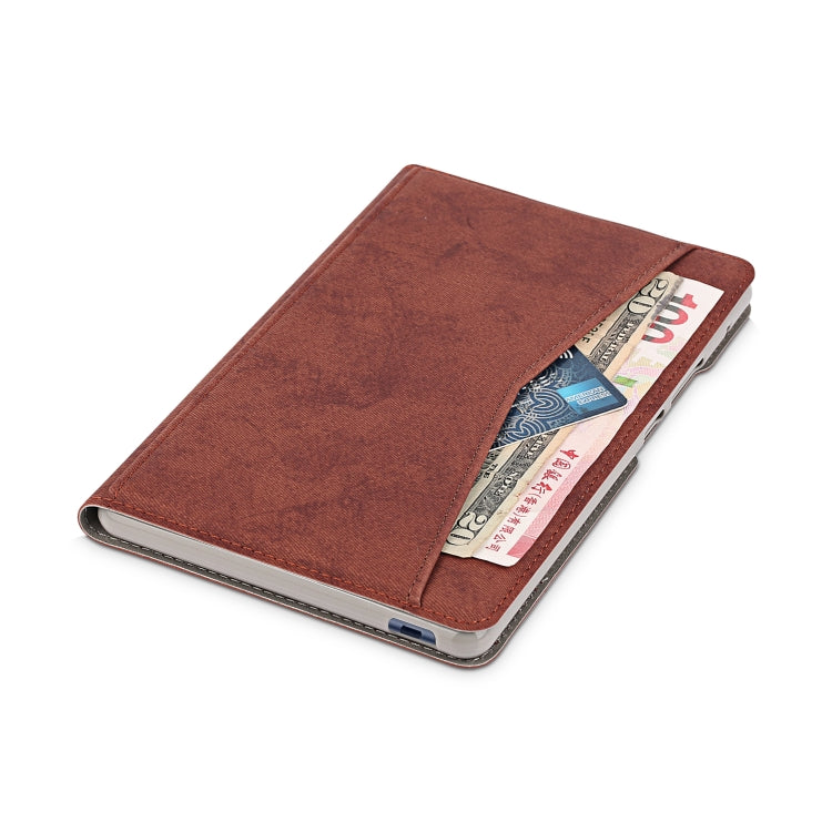 For Huawei MatePad T8 Marble Cloth Texture Horizontal Flip Leather Case with Card Slot & Holder