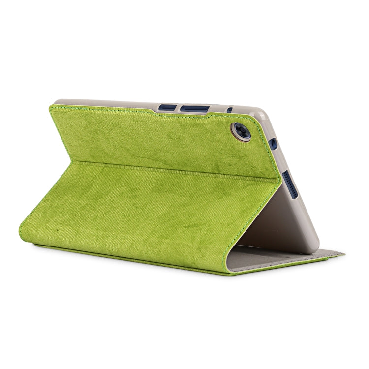 For Huawei MatePad T8 Marble Cloth Texture Horizontal Flip Leather Case with Card Slot & Holder